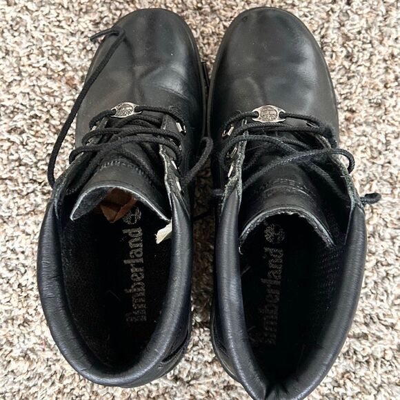 Timberland Women’s Black Boot Nellie Chukka 8.5 Short, Waterproof Preloved Good - Picture 3 of 10